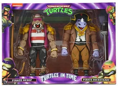 Buy Tmnt Turtles In Time Pirate Bebop And Rocksteady 2-pack 7  Scale Action Figures • 39.95£