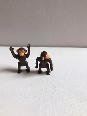 Buy Playmobil Animals - Zoo / Safari / Wildlife - Chimpanzee - Chimp Monkey X 2 • 1.50£