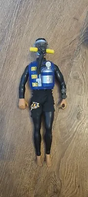 Buy Action Man Vintage Aqua Diver With Working Air Button On Back • 10£
