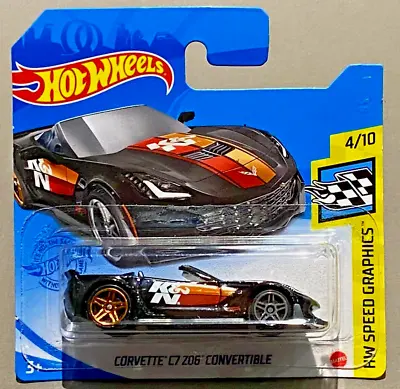 Buy Hot Wheels - Corvette C7 Z06 Convertible  - Black - Short Card - (d) • 3£