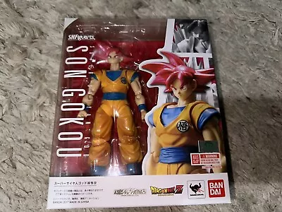 Buy SH Figuarts Dragonball Z Super Saiyan God Goku Red • 55£