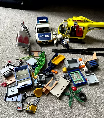 Buy Playmobil Police Station (3164) Pieces + Vehicles + Helicopters ETC • 2£