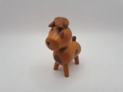 Buy Fisher-Price Miniature Wooden Tan Dog With Spots 1.5  Figure - Rare Collectable  • 8.99£