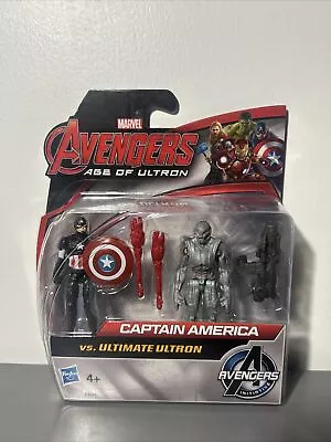 Buy Hasbro Marvel Avengers Age Of Ultron Captain America Vs Ultimate Ultron Figures • 7.99£