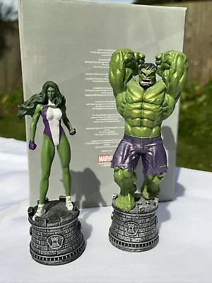 Buy Eaglemoss Marvel Hulk And She Hulk Double  Piece Pack • 12£