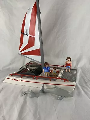 Buy Playmobil 5130 Summer Fun Catamaran Boat With Dolphins • 13.99£