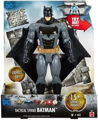 Buy Mattel Justice League Tactical Strike Batman Figure Action Figures Toy Toys Kids • 14.99£