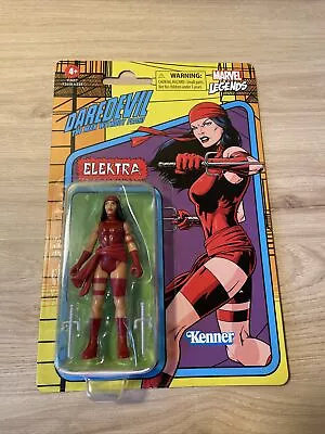 Buy Hasbro Marvel Legends 9.5-cm Retro 375 Collection Elektra Action Figure Kenner • 12.99£