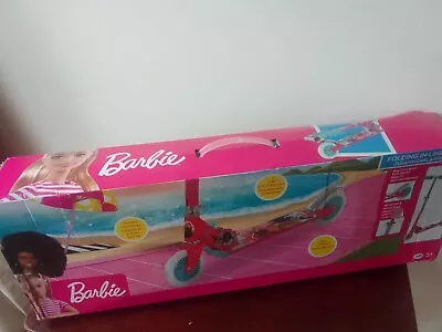 Buy BRAND NEW IN BOX Barbie Kids Folding Foldable In-Line Scooter • 28.99£