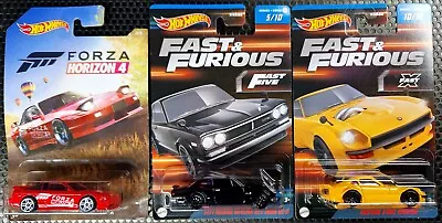 Buy HOT WHEELS 3 Set 'Forza' 180SX + 'Fast Furious' NISSAN SKYLINE / DATSUN 240Z • 17.90£