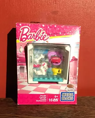 Buy Mega Blocks Barbie Coffee Shop Poodle Mattel - 16 Piece New In Box • 10.99£