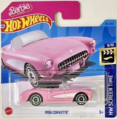 Buy Hot Wheels 1956 Barbie Corvette Pink - 183/250 Short Card New • 9.99£