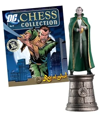 Buy DC Chess Collection Statue & Magazine #11 Ras Al Ghul Black Bishop - Batman • 12.38£