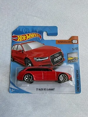 Buy Audi RS6 Red Factory Fresh Short Card - Hot Wheels • 10.99£
