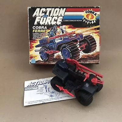 Buy Vintage 1986 Hasbro GI Joe Action Force Figure Vehicle Cobra Ferret Bike Boxed • 4.99£