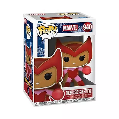 Buy Funko POP! Marvel: Holiday - Scarlet Witch - Marvel Comics - Collectable Vinyl F • 10.78£
