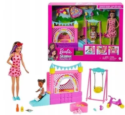 Buy Barbie Skipper Babysitter Doll Playground Swing Bobble Castle Hhb67 • 72.84£