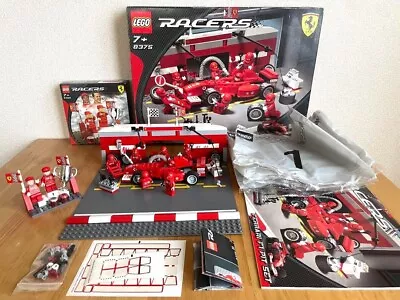 Buy LEGO Racers 8375 Ferrari F1 Pit Set 8389 Racers M. Schumacher & R. Barrichello • 155.92£