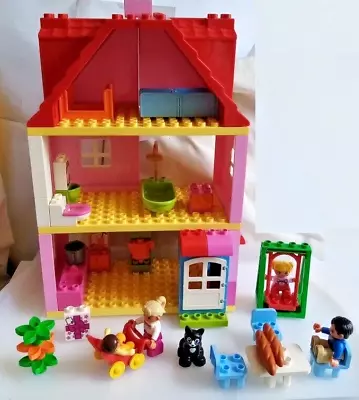Buy INCOMPLETE LEGO Duplo Play House 10505 With 4 Minifigures, 1 Cat & A Few Extras • 29.99£