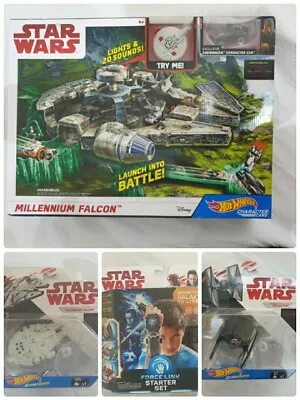 Buy CLEARANCE 💞  Star Wars 💞 Millennium Falcon Playset + 2 Fig + 1 Force Link SET  • 5£