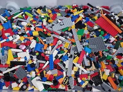 Buy LEGO 2kg LOOSE MIXED BUNDLE PARTS Building Bricks Starwars Marvel Base Plate D64 • 15£