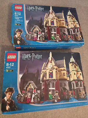 Buy 2 X Lego 4757 Harry Potter Hogwarts Castle + 4755 Knight Bus W/ Minifigs & Boxes • 95£