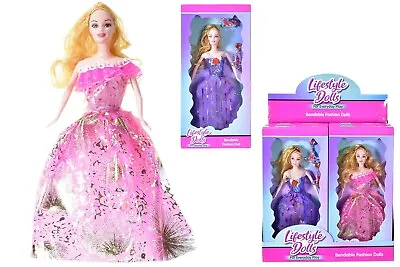 Buy Bendable Doll In Ball Gown Barbie Princess Kids Toys Girls Christmas Gifts  • 8.49£