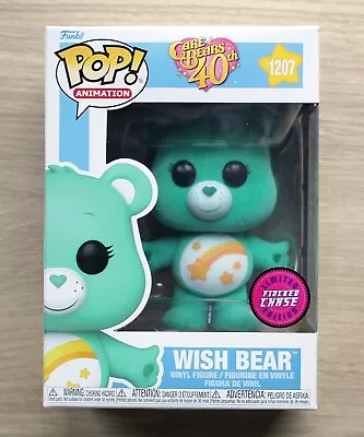 Buy Funko Pop Care Bears Wish Bear Flocked CHASE + Free Protector • 29.99£