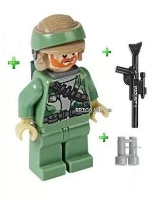 Buy Lego Star Wars Endor Rebel Beard Commando - True Head - Ultra Rare -10236 - New • 99.91£