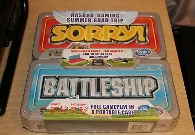 Buy Hasbro Gaming Summer Road Trip Sorry! Battleship Full Gameplay Portable Case SET • 42.51£