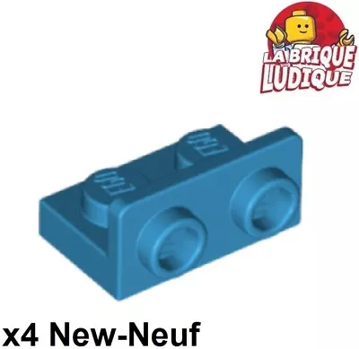 Buy LEGO 4x Bracket 1x2 - 1x2 Inverted Support/Holder 90° Top Azur Dark / 99780 • 2.10£