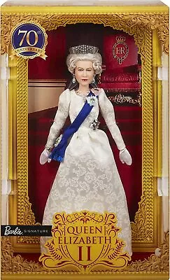 Buy Barbie Signature Queen Elizabeth II Platinum Jubilee 2022 Collector Dolls Mattel • 2,151.02£