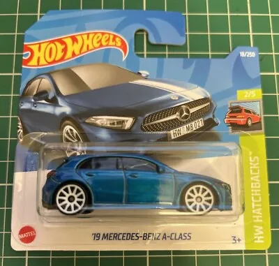 Buy Hot Wheels 2019 Mercedes Benz A Class Blue HW Hatchbacks No 18 New And Unopened • 19.99£