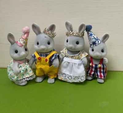 Buy Sylvanian Rabbit Family (set Of 4) • 10£