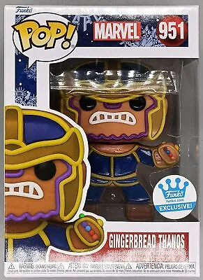 Buy #951 Gingerbread Thanos - Marvel Funko POP With POP Protector • 16.99£