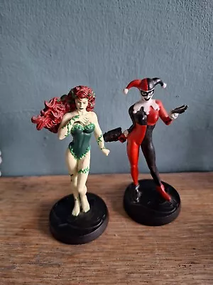 Buy 2 DC COMICS EAGLEMOSS DIECAST Harlequin And Poison Ivy Figures • 9£