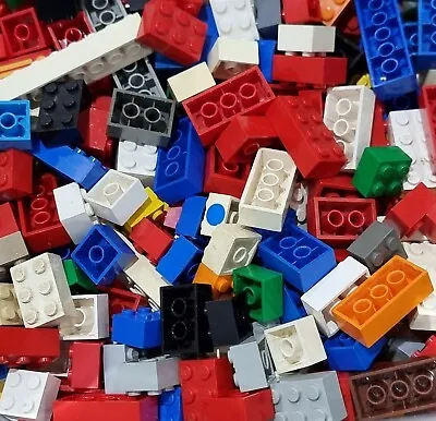 Buy 🔥 LEGO BRICKS 2x1 2x2 2x3 2x4 2x10 VARIOUS MIXED COLOURS 500g BUNDLE JOBLOT • 18.50£