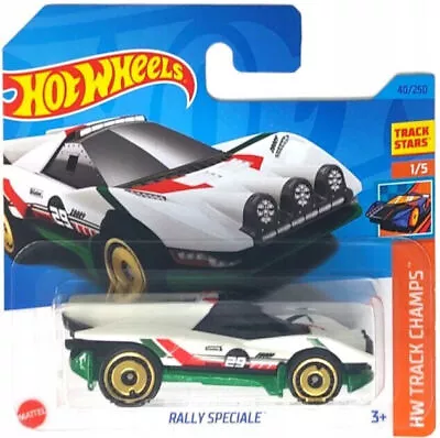 Buy 2023 HOT WHEELS Rally Speciale White 209/250 HW Track Champs 1/5 1:64 - HKG58 • 3.69£