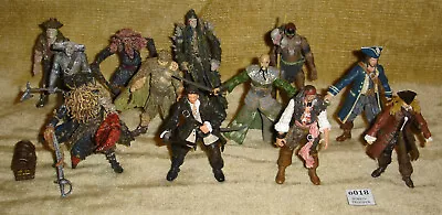 Buy PIRATES OF THE CARIBBEAN 12x 4  ACTION FIGURE BUNDLE LOT + WEAPONS RARE HTF POTC • 34.99£