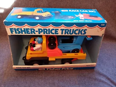 Buy Vintage Fisher-Price Race Car Rig With Husky Helper 320. 1970s Toy With Box  • 19.99£