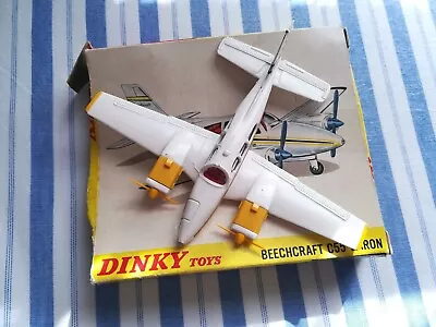 Buy Beechcraft C55 Baron Dinky Plane Vintage Diecast Model Airplane Toy - Meccano • 49£