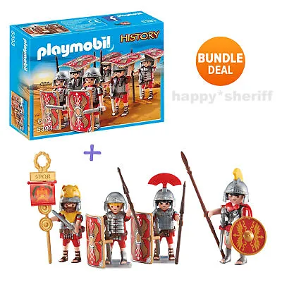 Buy Playmobil Roman Legionaries 10 X Army Soldiers 5393 Boxed And 6490 6491 Sealed • 55.86£