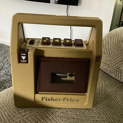 Buy Vintage 1980s Fisher Price Toy Brown Cassette Player/Recorder • 42.99£