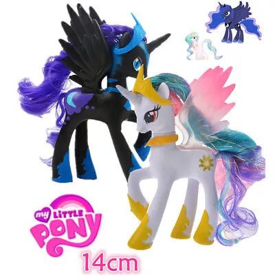 Buy 14CM My Little Pony Cartoon Figure Nightmare Night Princess Luna PVC Toys Horses • 7.80£