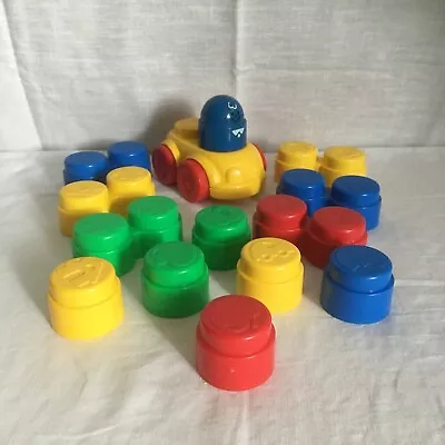 Buy Vintage Fisher Price 1996 Car And Stacking Blocks Toddler Learning Colourful • 12.50£
