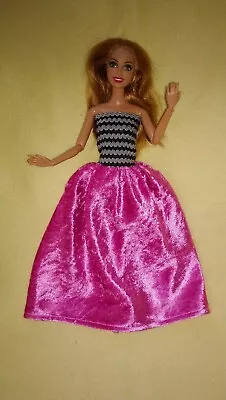Buy Barbie Fashion Dolls Clothing Princess Wedding Ball Gown Summer Velvet Dress 50 • 7.27£