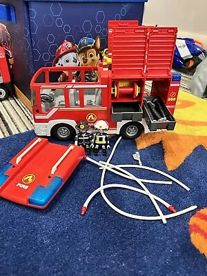 Buy Playmobil Fire Engine With Lights And Sounds  • 12.50£