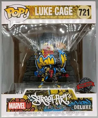 Buy #721 Luke Cage - Deluxe - Marvel Street Art Damaged Box Funko POP • 11.99£