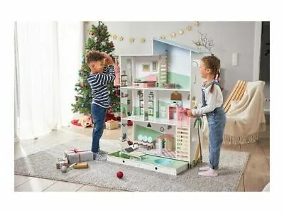 Buy Wooden Kids 3 Storey Doll House With Furniture Accessories  Playhouse Toy • 119£