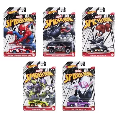 Buy Hot Wheels 2021 Mattel Marvel Spider-man Hfw35 Die Cast Cars Collectible 1:64 • 7.19£